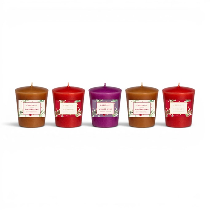 Wholesale Christmas Votive Candles 5pk 52g | Wholesale Direct