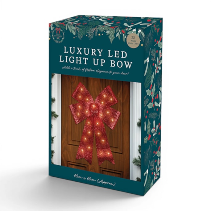 Wholesale Luxury Red Light Up Bow | Wholesale Direct
