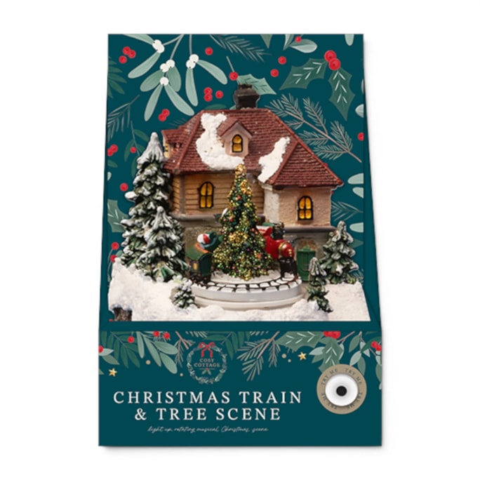 Wholesale Light Up Rotating Musical Christmas Train And Tree Scene | Wholesale Direct