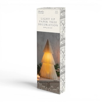 Wholesale Light Up Christmas Tree Paper Decoration CDU | Wholesale Direct