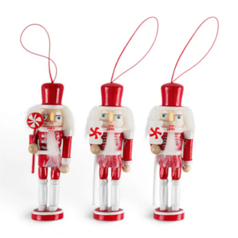 Wholesale Nutcracker Baubles 3pk | Wholesale Direct Wholesale Nutcracker Baubles 3pk | Wholesale Direct