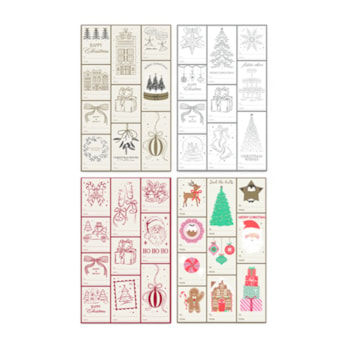 Wholesale Christmas Sticker Tags 100pk | Wholesale Direct