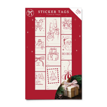 Wholesale Christmas Sticker Tags 100pk | Wholesale Direct