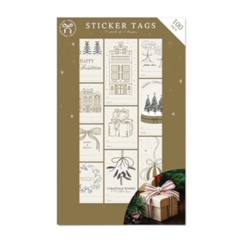 Wholesale Christmas Sticker Tags 100pk | Wholesale Direct