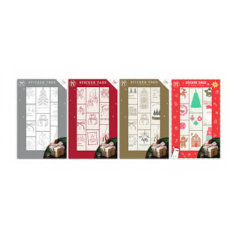 Wholesale Christmas Sticker Tags 100pk | Wholesale Direct