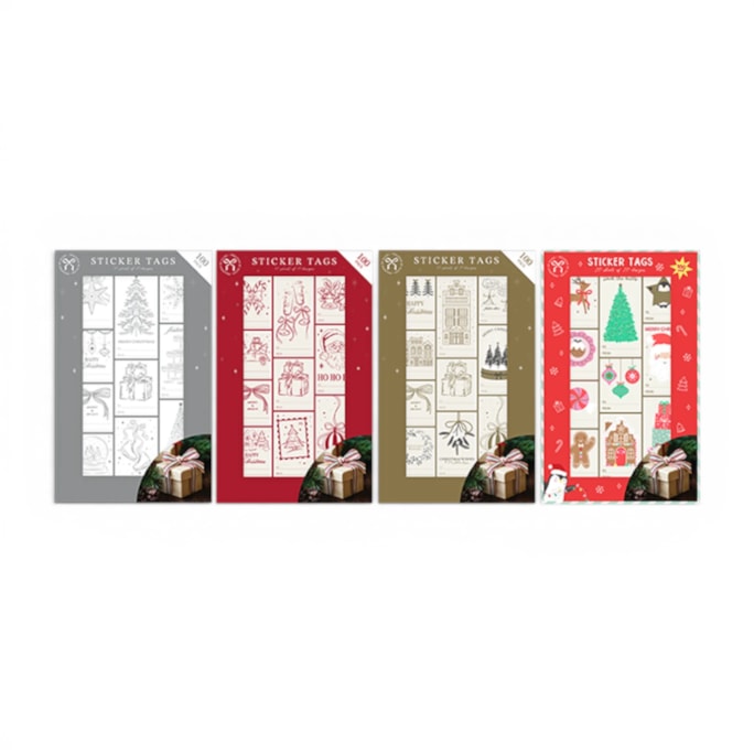 Wholesale Christmas Sticker Tags 100pk | Wholesale Direct