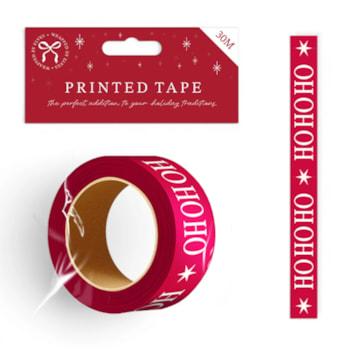 Wholesale Christmas Printed Tape 30m | Wholesale Direct