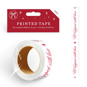 Wholesale Christmas Printed Tape 30m | Wholesale Direct