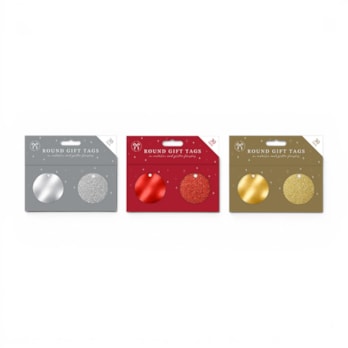Wholesale Circle Foil & Glitter Gift Tags 30pk | Wholesale Direct