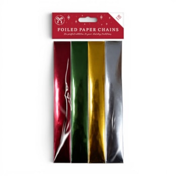 Wholesale Christmas Foiled Paper Chains 80pk | Wholesale Direct Wholesale Christmas Foiled Paper Chains 80pk | Wholesale Direct