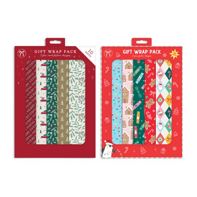 Wholesale Christmas Gift Wrap 10pk | Wholesale Direct Wholesale Christmas Gift Wrap 10pk | Wholesale Direct
