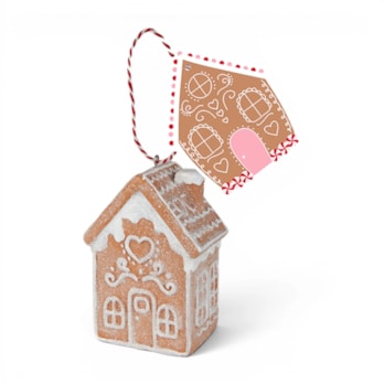Wholesale Gingerbread House With Heart Window Tree Decoration CDU | Wholesale Direct Wholesale Gingerbread House With Heart Window Tree Decoration CDU | Wholesale Direct