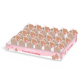 Wholesale Gingerbread House With Heart Window Tree Decoration CDU | Wholesale Direct