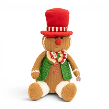 Wholesale Gingerbread Sitting Decoration 33cm | Wholesale Direct Wholesale Gingerbread Sitting Decoration 33cm | Wholesale Direct