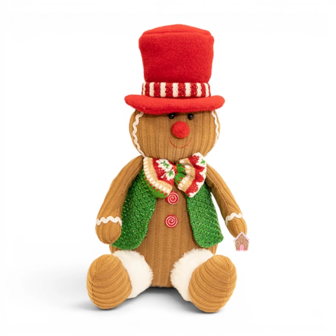 Wholesale Gingerbread Sitting Decoration 33cm | Wholesale Direct Wholesale Gingerbread Sitting Decoration 33cm | Wholesale Direct