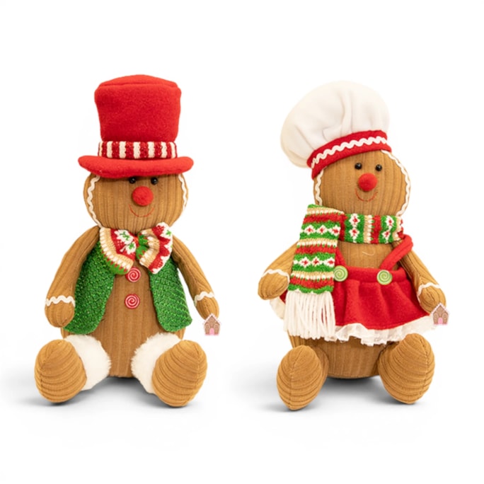Wholesale Gingerbread Sitting Decoration 33cm | Wholesale Direct