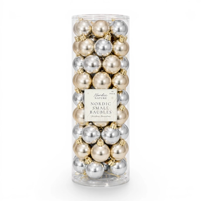 Wholesale Nordic Small Baubles 40pk | Wholesale Direct