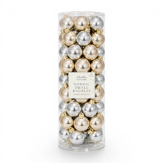 Wholesale Nordic Small Baubles 40pk | Wholesale Direct