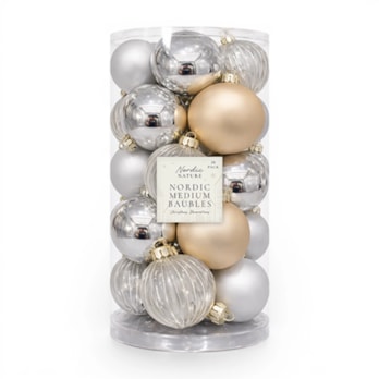 Wholesale Nordic Medium Baubles 20pk | Wholesale Direct