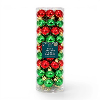 Wholesale Cosy Cottage Small Baubles 40pk | Wholesale Direct Wholesale Cosy Cottage Small Baubles 40pk | Wholesale Direct