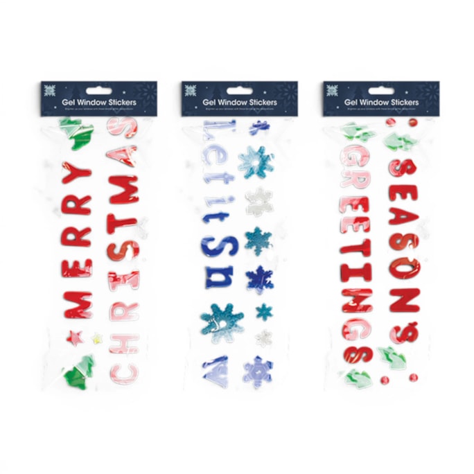 Wholesale Large Christmas Gel Window Stickers | Wholesale Direct