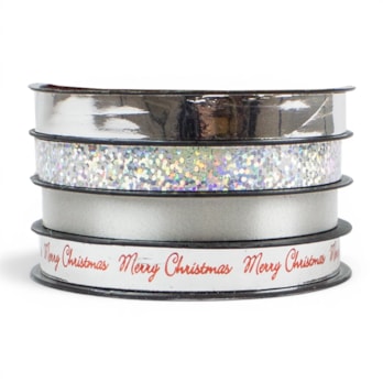 Wholesale Metallic Christmas Ribbon 1cm x 5m 4pk CDU | Wholesale Direct Wholesale Metallic Christmas Ribbon 1cm x 5m 4pk CDU | Wholesale Direct