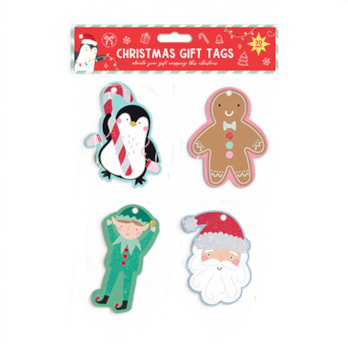 Wholesale Christmas Character Gift Tags - 30 Pack | Wholesale Direct