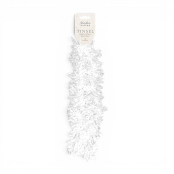 Wholesale White & Silver Christmas Tinsel 2m | Wholesale Direct