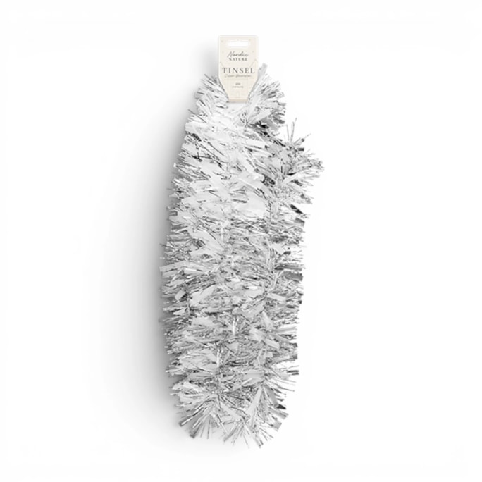Wholesale Silver Christmas Tinsel 2m | Wholesale Direct