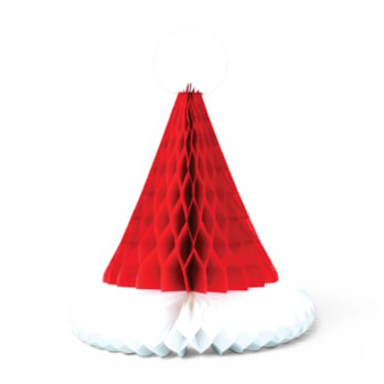 Wholesale Christmas Honeycomb Santa Hat Decoration | Wholesale Direct