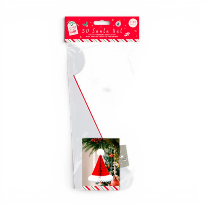 Wholesale Christmas Honeycomb Santa Hat Decoration | Wholesale Direct