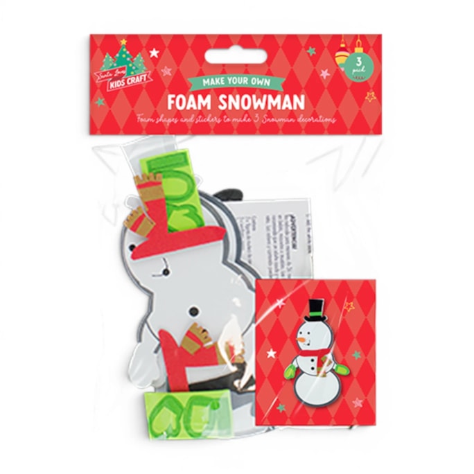 Wholesale Make Your Own Christmas Foam Character 3pk | Wholesale Direct