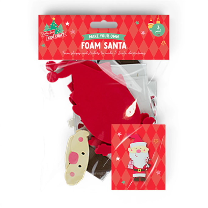 Wholesale Make Your Own Christmas Foam Character 3pk | Wholesale Direct