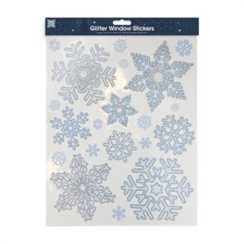 Wholesale Glitter Snowflake Window Stickers | Wholesale Direct
