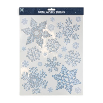 Wholesale Glitter Snowflake Window Stickers | Wholesale Direct