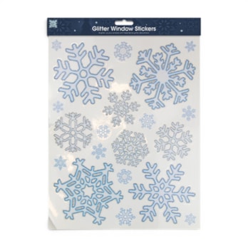 Wholesale Glitter Snowflake Window Stickers | Wholesale Direct