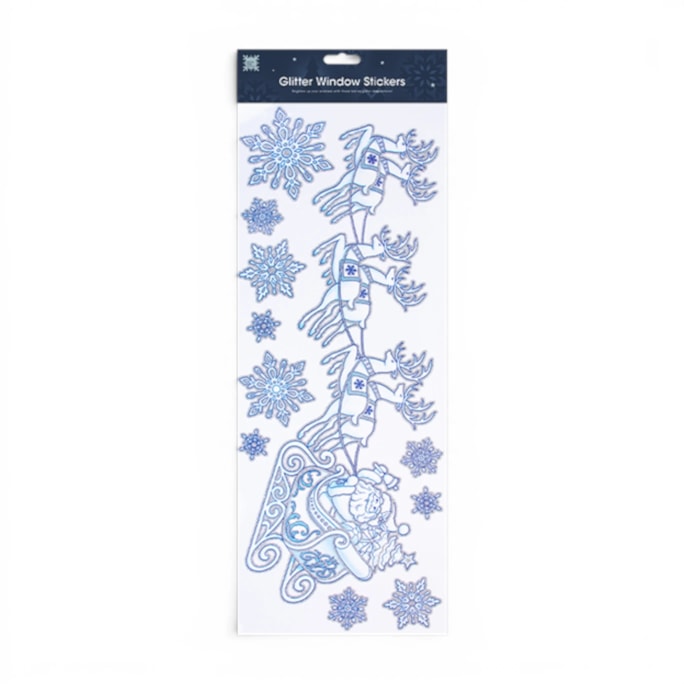 Wholesale Glitter Christmas Window Stickers | Wholesale Direct