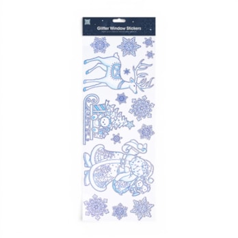 Wholesale Glitter Christmas Window Stickers | Wholesale Direct