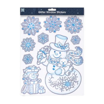 Wholesale Christmas Glitter Window Stickers | Wholesale Direct