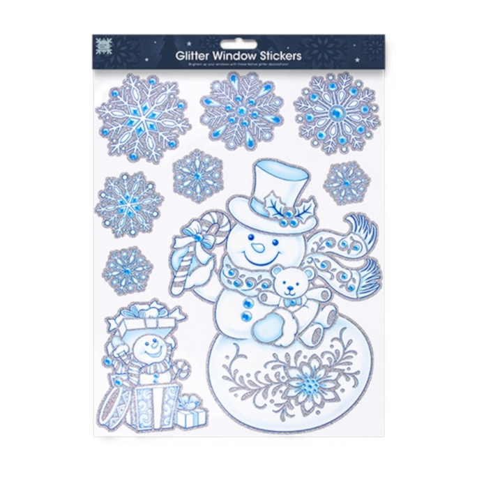Wholesale Christmas Glitter Window Stickers | Wholesale Direct