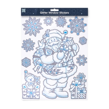 Wholesale Christmas Glitter Window Stickers | Wholesale Direct