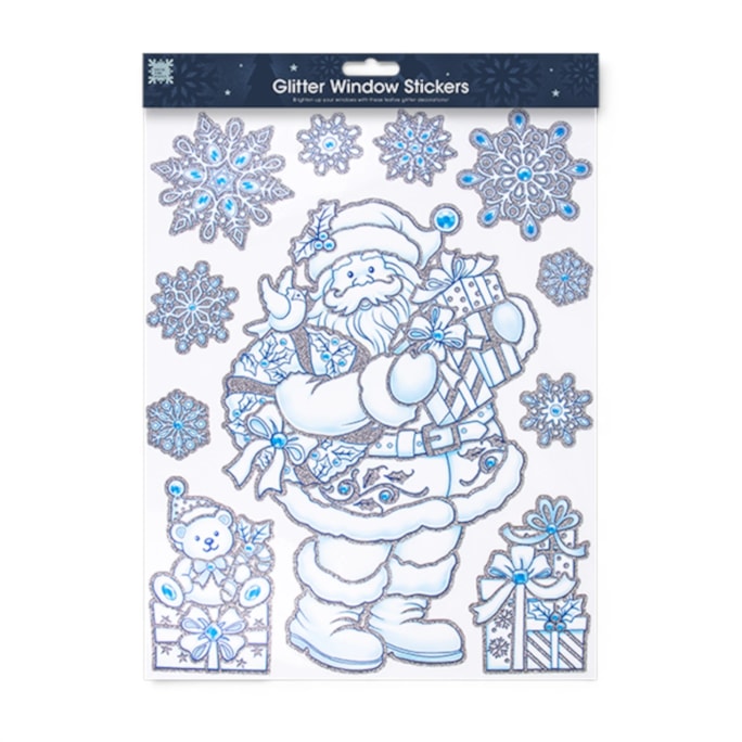 Wholesale Christmas Glitter Window Stickers | Wholesale Direct