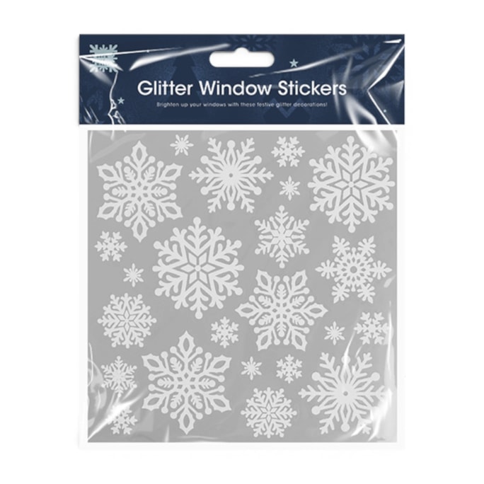 Wholesale Glitter Christmas Window Stickers | Wholesale Direct
