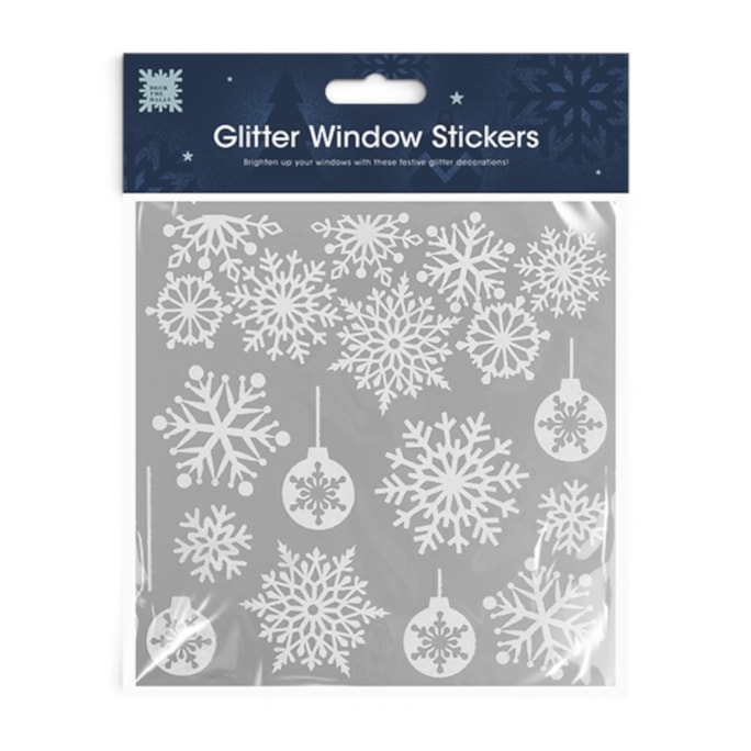 Wholesale Glitter Christmas Window Stickers | Wholesale Direct