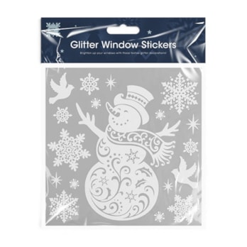 Wholesale Glitter Christmas Window Stickers | Wholesale Direct