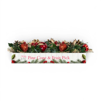 Wholesale Christmas Pine Cone & Fruit Pick CDU | Wholesale Direct