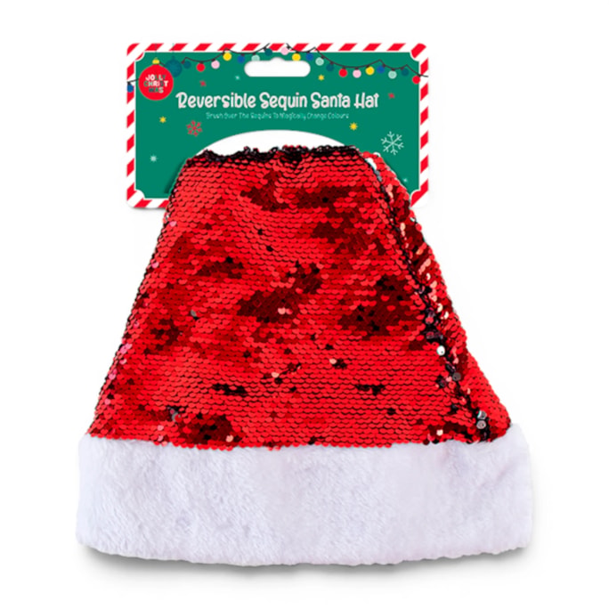 Wholesale Reversible Christmas Sequin Santa Hat | Wholesale Direct