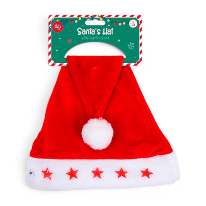 Wholesale Flashing Santa Hat | Wholesale Direct Wholesale Flashing Santa Hat | Wholesale Direct
