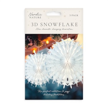 Wholesale Christmas Paper Snowflakes - 3 Pack | Wholesale Direct Wholesale Christmas Paper Snowflakes - 3 Pack | Wholesale Direct