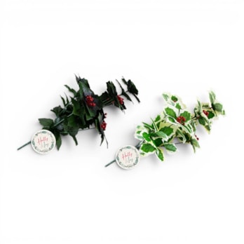 Wholesale Decorative Christmas Holly Spray 40cm | Wholesale Direct